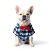 Tongcloud Plaid Dog Shirt Polyester Cotton Pet Apparel-1