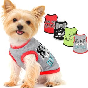 Dog Shirt Dinkinty Small Breed Polyester Design-0