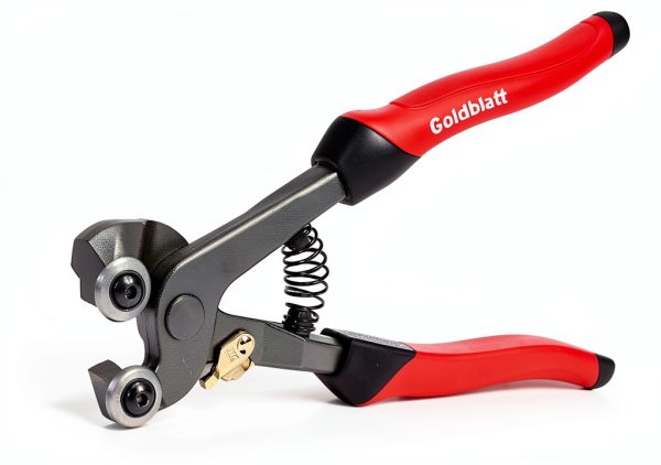 Goldblatt Glass Tile Nippers Set 2‑Piece Red Ergonomic 8in Carbon-1