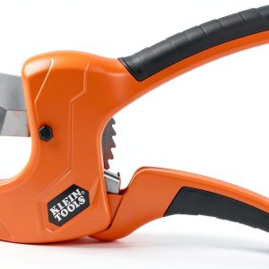 Klein Tools 1-1/4-Inch Ratcheting PVC Pipe Cutter with Die Cast-0