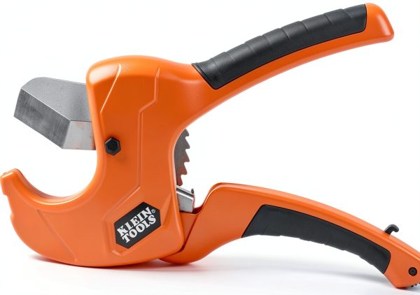 Klein Tools 1-1/4-Inch Ratcheting PVC Pipe Cutter with Die Cast-0