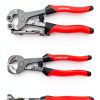 Goldblatt Glass Tile Nippers Set 2‑Piece Red Ergonomic 8in Carbon-5