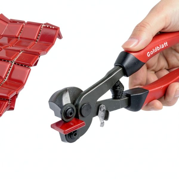 Goldblatt Glass Tile Nippers Set 2‑Piece Red Ergonomic 8in Carbon-3